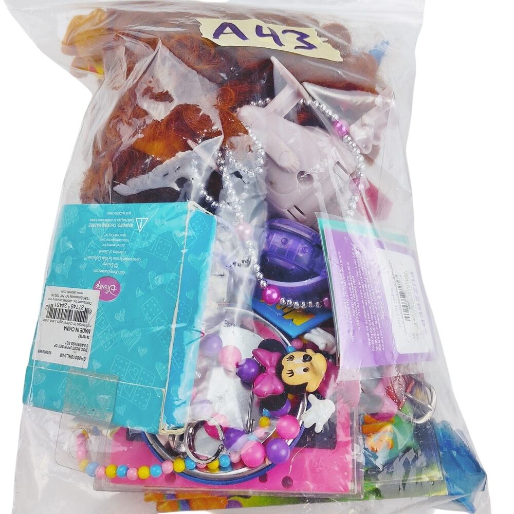 Disney Girls Mix Pop Culture Mystery Jewelry Bundle – 1.4 Pound AS-IS Lot A43